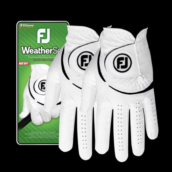 Footjoy Weathersof heren golf handschoen Links Wit (2 stuks) 2025